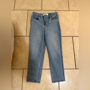 Hollister Women's Straight Leg Jeans - Light Blue